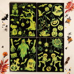 Набор светящихся наклеек на Хэллоуин Crazy Magic Spell 38*30 см, 4 шт