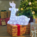 Светодиодный олень Милашка 45 см, 80 LED ламп, IP44