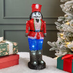 Светодиодная фигура Щелкунчик, 38 см, 30 LED ламп, на батарейках, IP44