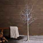 Светодиодное дерево Белая Береза 180 см, 600 холодных белых микро LED ламп, IP44