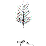 Светодиодное дерево Зимняя Вишня 150 см, 160 теплых Белых/Разноцветных LED ламп, контроллер, IP44