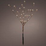 Светящаяся ветка Sparkling Willow 50 см, 30 теплых белых LED ламп, на батарейках, IP44