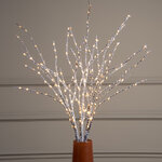 Светящаяся ветка Lunar Linden 70 см, 75 теплых белых микро LED ламп, таймер, на батарейках, IP44