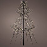 Светодиодная фигура Елка Лучиа Firework 1.35 м, 600 теплых белых LED ламп, контроллер, IP44