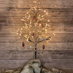 Новогоднее дерево Lausanne Silver 78 см, 140 теплых белых LED ламп с мерцанием, IP44