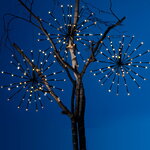 Гирлянда на дерево Фейерверки 45 см*6 шт, 432 теплых белых LED ламп с мерцанием, контроллер, IP44
