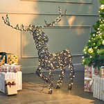 Светящийся олень Гэвин 102 см, 300 теплых белых LED ламп, IP44