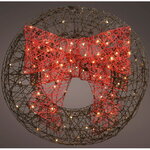 Светодиодное украшение Balcony Lights - Рождественский венок 78 см, 160 теплых белых LED ламп, IP44