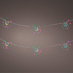 Светодиодная гирлянда Фейерверк - Polestar 2.4 м, 120 разноцветных микро LED ламп, серебряный провод, таймер, контроллер, IP44