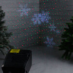Лазерный проектор для дома и улицы Праздничный Калейдоскоп, 12 изображений, 360 м2, таймер, IP44