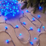 Светодиодная гирлянда Cherry Design 13.5 м, 180 синих LED ламп, прозрачный ПВХ, пульт управления, контроллер, IP44