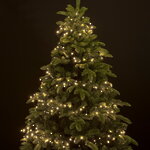 Ярусная гирлянда на елку 240 см Easy Light - Lumineo Snake, 880 теплых белых LED, зеленый ПВХ, диммер, IP44
