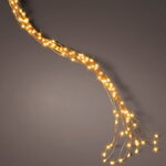 Гирлянда на елку 45-60 см Лучи Росы, 16 нитей, 320 экстра теплых белых микро LED ламп с мерцанием, медная проволока, IP44