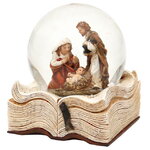 Снежный шар Рождественский Вертеп - Святое Семейство 9 см