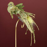 Елочная игрушка Птичка Toller - Porcorum 20 см, клипса