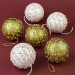 Набор елочных шаров Pontecagnano - Fayano 8 см, 6 шт