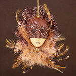 Елочная игрушка Маска - Dark Night 14 см