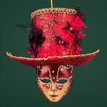 Елочная игрушка Маска Monte Grimano - Кабаре 20 см