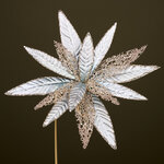 Искусственный цветок Кремелла 28 см, клипса