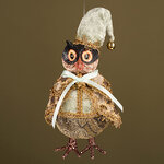 Елочная игрушка Сова Абингтон - Лес Саксен 25 см