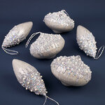 Набор винтажных елочных игрушек Glade-Valley 9-14 см, 6 шт