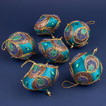 Набор винтажных елочных игрушек Wanda-Montalive 10-13 см, 6 шт