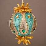 Винтажный елочный шар Peacock - Perfection 13 см