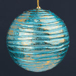 Елочный шар Nava Redonda - Голубая Бирюза 13 см