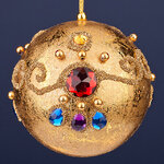 Винтажный елочный шар Balangero - Восточное Сияние 10 см