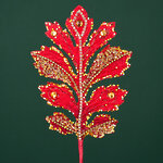 Декоративная ветка Эрлстон 40 см красная