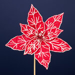 Искусственная пуансеттия Hartley Whitney 20 см, клипса