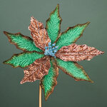 Искусственная пуансеттия Vello Fonse 22 см, клипса