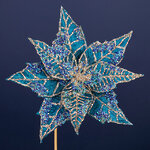 Искусственная пуансеттия Lumona 20 см, клипса