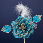 Искусственная Роза Кастанье 14 см, клипса