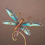 Елочная игрушка Бабочка Glendale 24 см, клипса