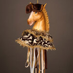 Елочная игрушка Лошадь Альвин: Belton 43 см