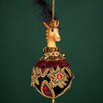 Елочная игрушка Лошадь Бемиджи: Greenwich 48 см, черная