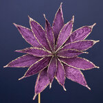 Искусственный цветок Штирия 25 см сливовый, клипса