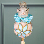 Елочная игрушка Крыса Драматург: Eclogae 25 см голубая