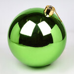 Пластиковый шар 30 см зеленый глянцевый