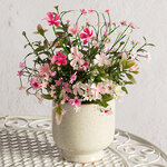 Искусственный цветок в горшке Жасмин 31 см розовый