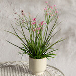 Искусственный цветок в горшке Таллинум 38 см розовый