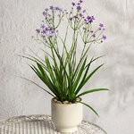 Искусственный цветок в горшке Таллинум 51 см сиреневый