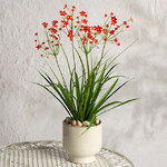 Искусственный цветок в горшке Таллинум 51 см красный