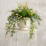 Подвесной искусственный цветок Midleton Stone 43 см, желтый