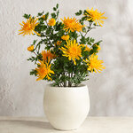 Искусственный цветок в горшке Хризантема Mentana 60 см