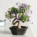 Искусственный Бонсай Цукуйоми 13 см фиолетовый