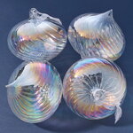 Елочные игрушки луковки Fiume-Veneto Chiaro 11 см, 4 шт, стекло