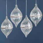 Елочные игрушки-шкатулки Portagioie Elegante 15 см, 4 шт, стекло