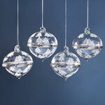 Елочные шары-шкатулки Piccola Bosco 10 см, 4 шт, стекло